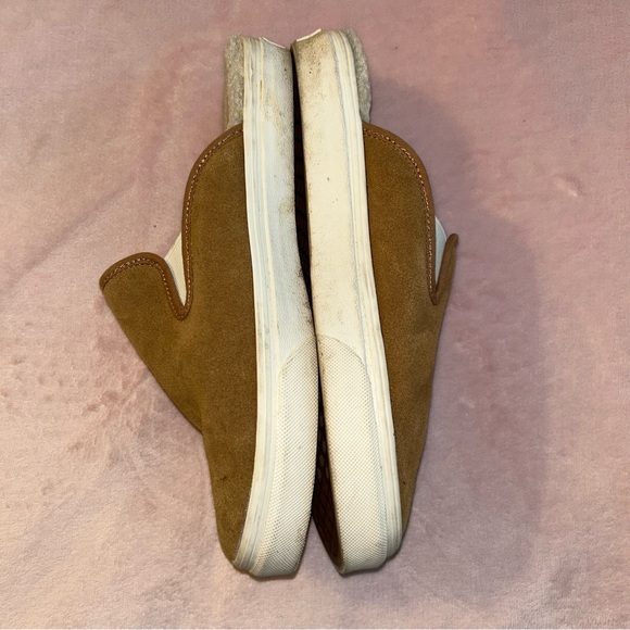 Vans ultracush brown suede and sherpa mules size 8 women’s or 6.5 men’s - Picture 3 of 8